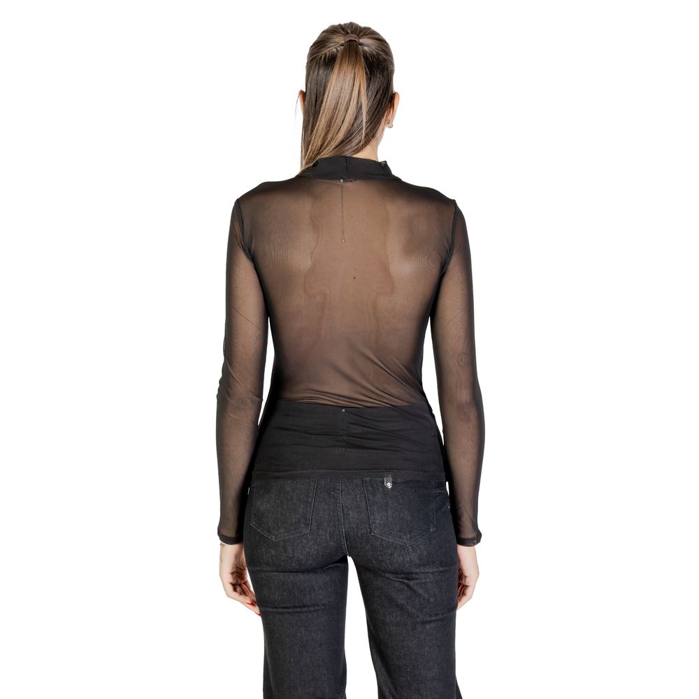 Only Schwarze Bluse aus recyceltem Polyester