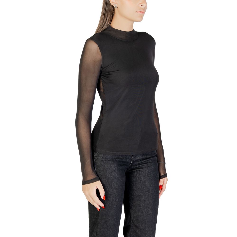 Only Schwarze Bluse aus recyceltem Polyester