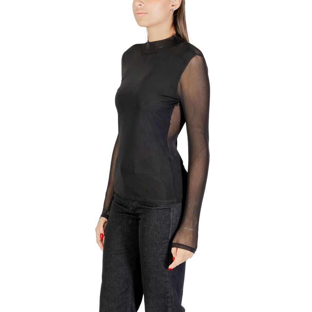 Only Schwarze Bluse aus recyceltem Polyester