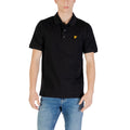 Lyle & Scott Schwarzes Baumwoll-Poloshirt