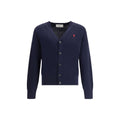Ami Paris Blauer Wollcardigan Oves Aries
