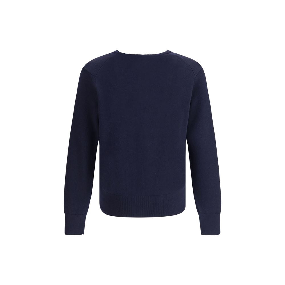 Ami Paris Blauer Wollcardigan Oves Aries