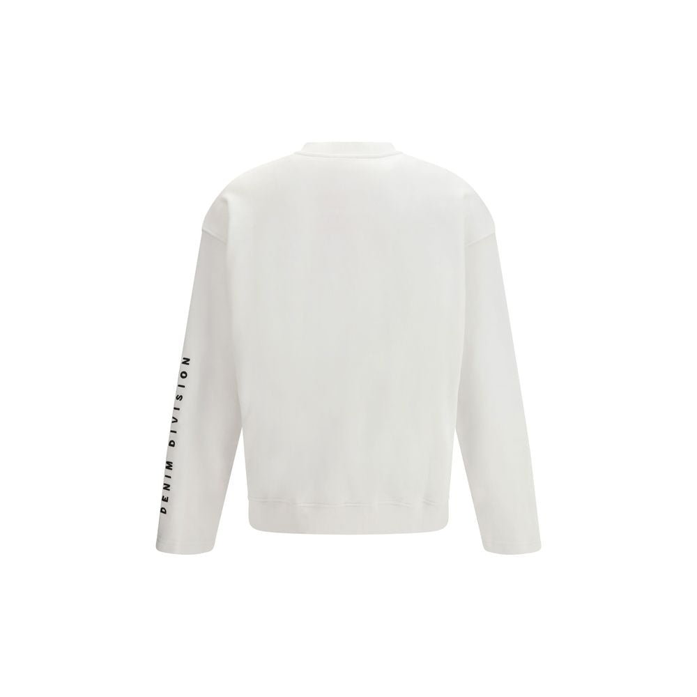Diesel Weißes Baumwoll-Sweatshirt