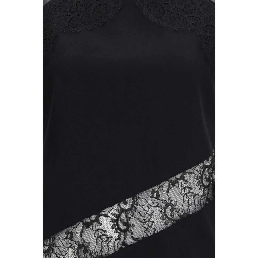 PINKO Schwarzes Baumwoll-T-Shirt