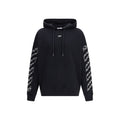 Off-White Schwarzer Baumwoll-Sweatshirt
