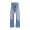 Off-White Blaue Baumwolljeans im Relaxed Fit
