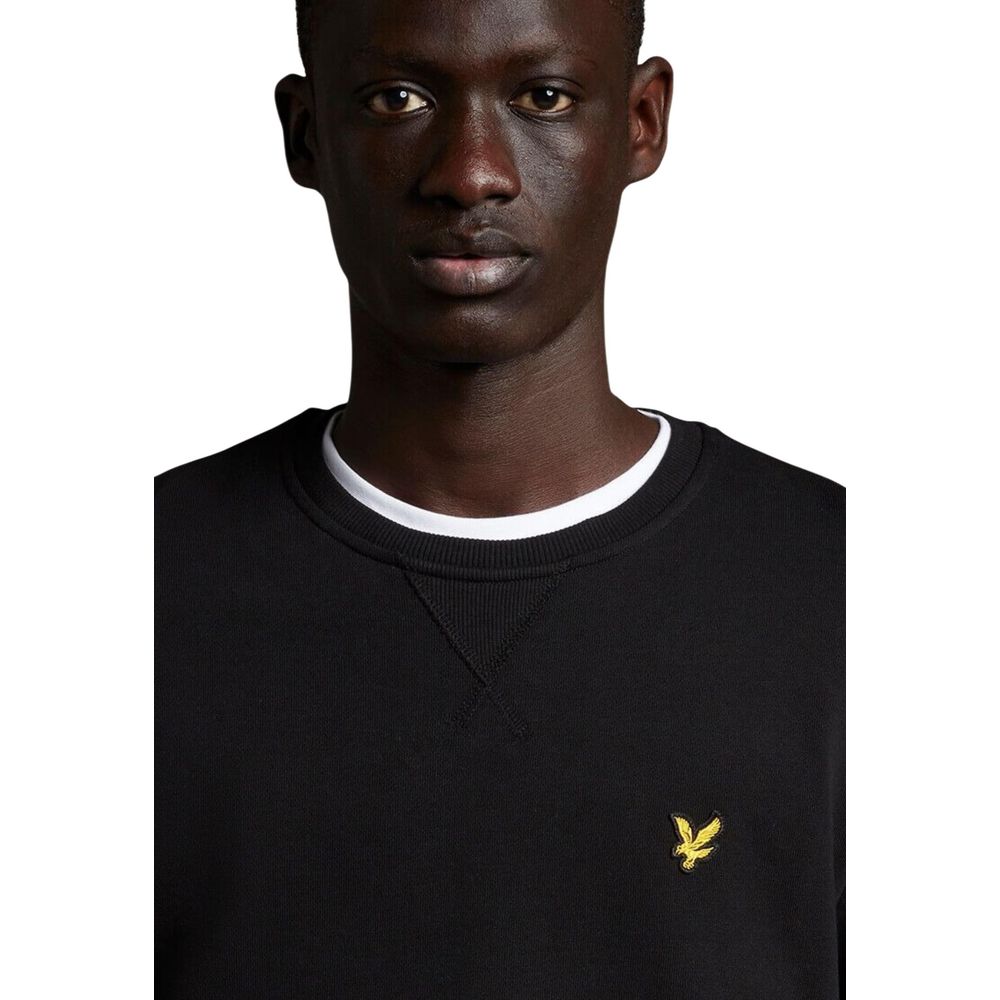Lyle & Scott Schwarzer Baumwoll-Sweatshirt