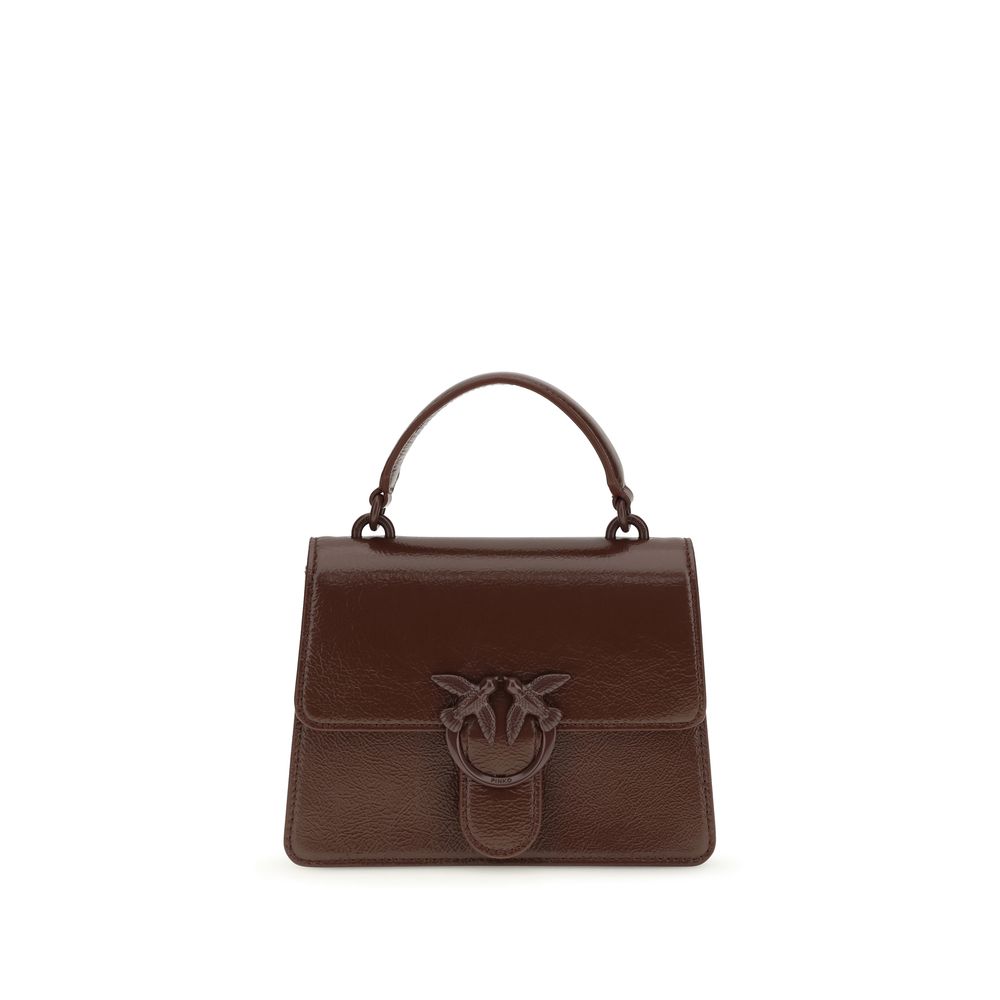 PINKO Braune Ziegenleder-Handtasche