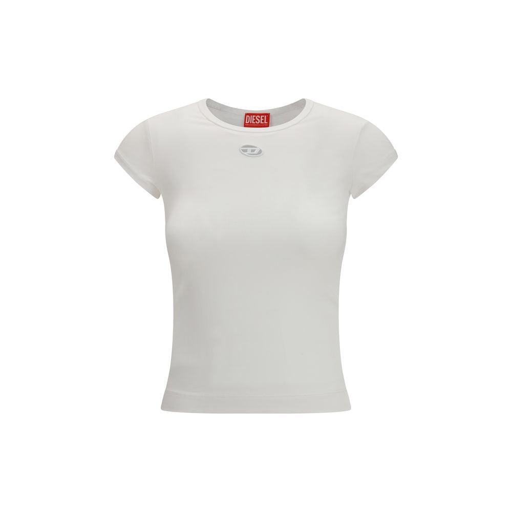 Diesel Weißes Baumwoll-T-Shirt