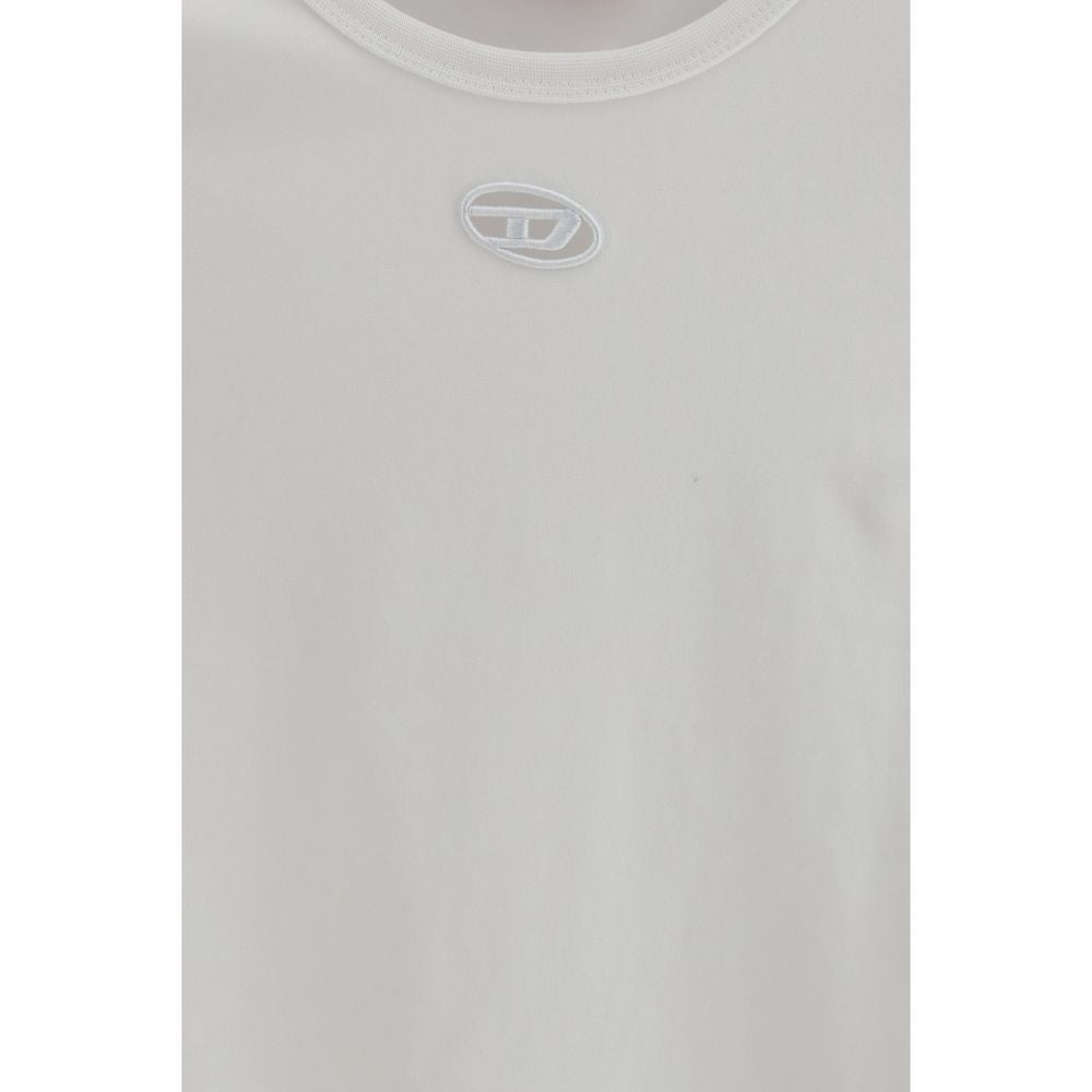 Diesel Weißes Baumwoll-T-Shirt