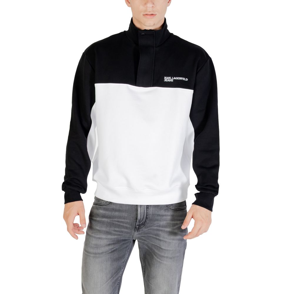 Karl Lagerfeld Schwarz-weißer Horn-Sweatshirt