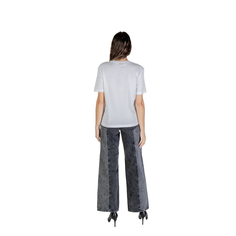 Karl Lagerfeld Weißes Baumwoll-T-Shirt
