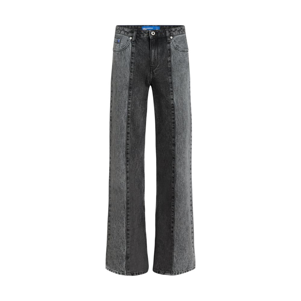 Karl Lagerfeld Schwarze Baumwolljeans im Relaxed Fit