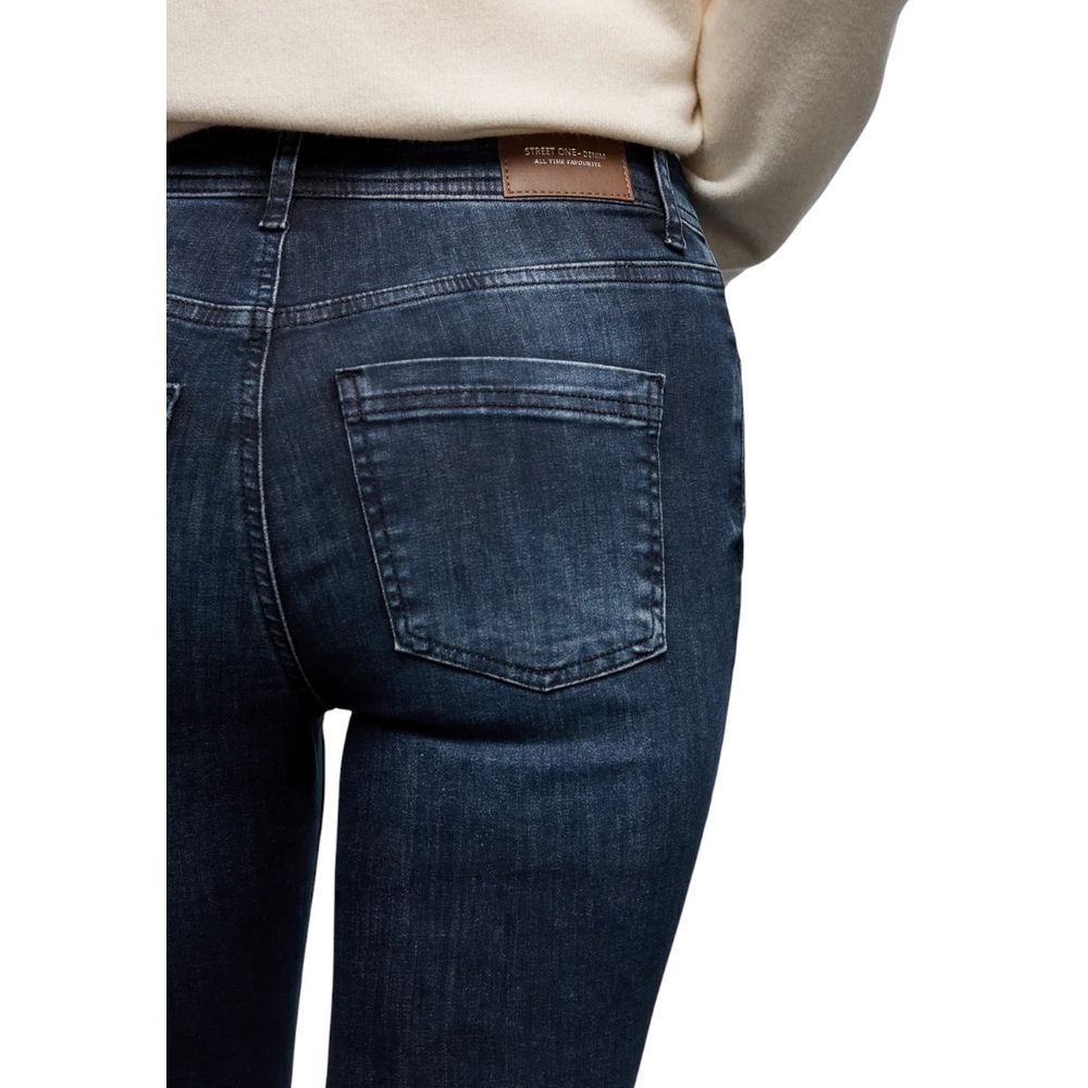 Street One Blaue Baumwoll-Skinny-Jeans
