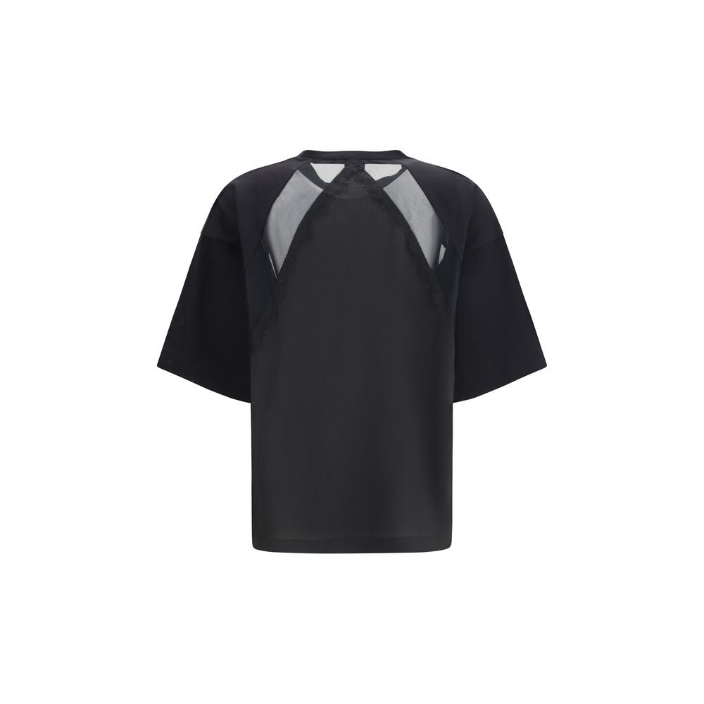 PINKO Schwarzes Baumwoll-T-Shirt
