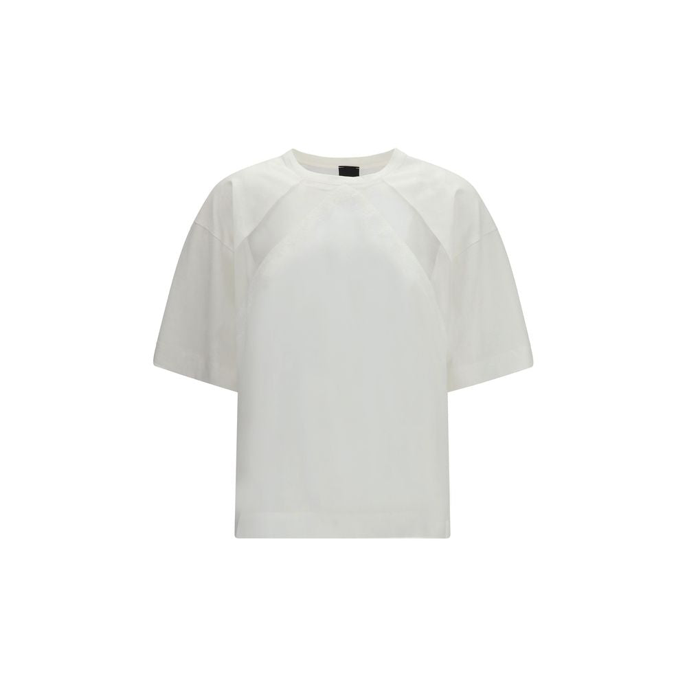 PINKO Weißes Baumwoll-T-Shirt