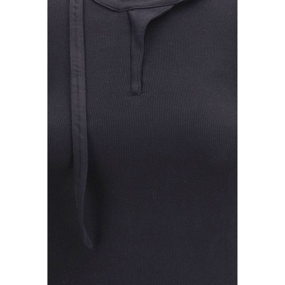 Diesel Schwarzes Langarm-T-Shirt aus Baumwolle