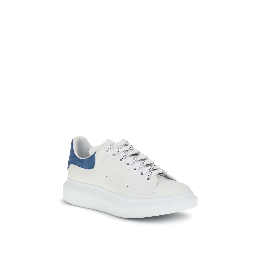 Alexander McQueen Weiße Bos Taurus Kalbsleder Plateau-Sneaker