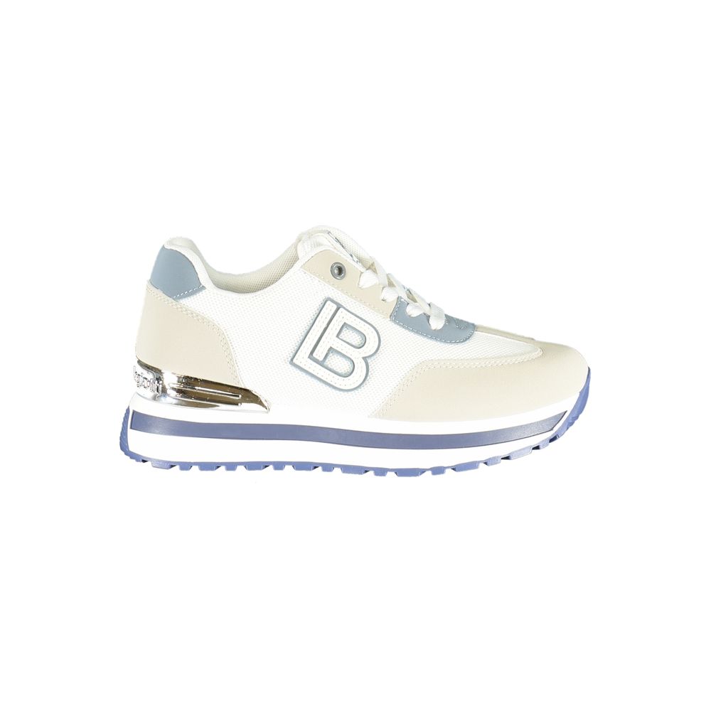 Laura Biagiotti Bianco Damen-Sneaker aus Polyurethan