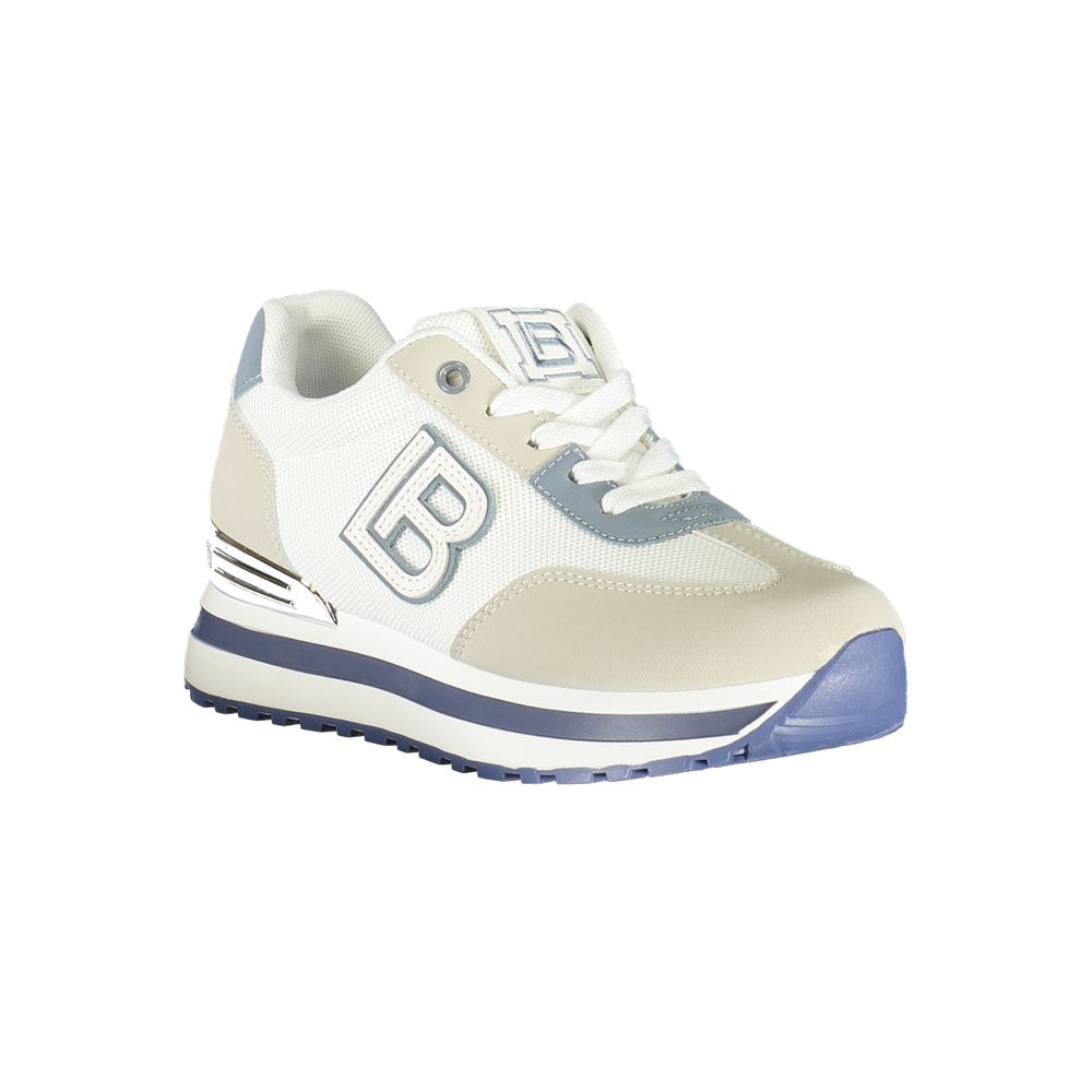 Laura Biagiotti Bianco Damen-Sneaker aus Polyurethan