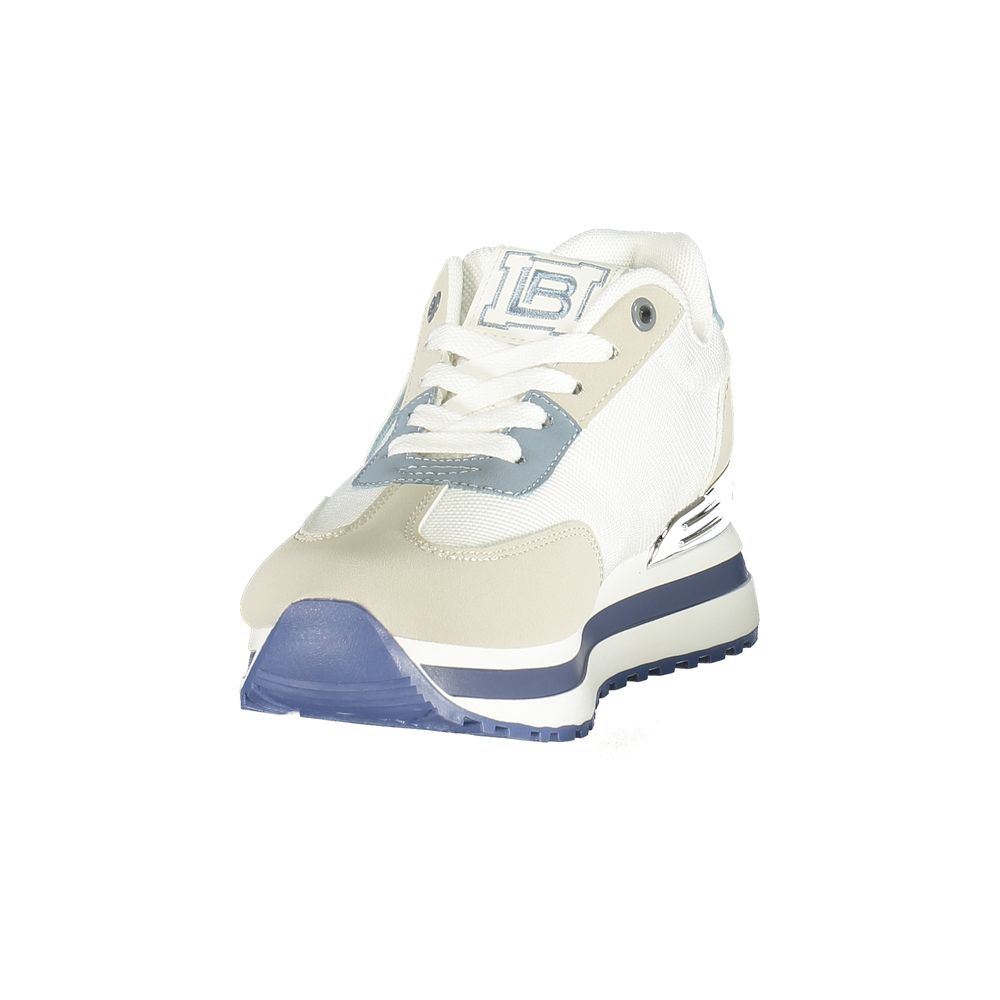 Laura Biagiotti Bianco Damen-Sneaker aus Polyurethan