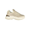 Laura Biagiotti Damen Sneaker aus Beige Polyurethan