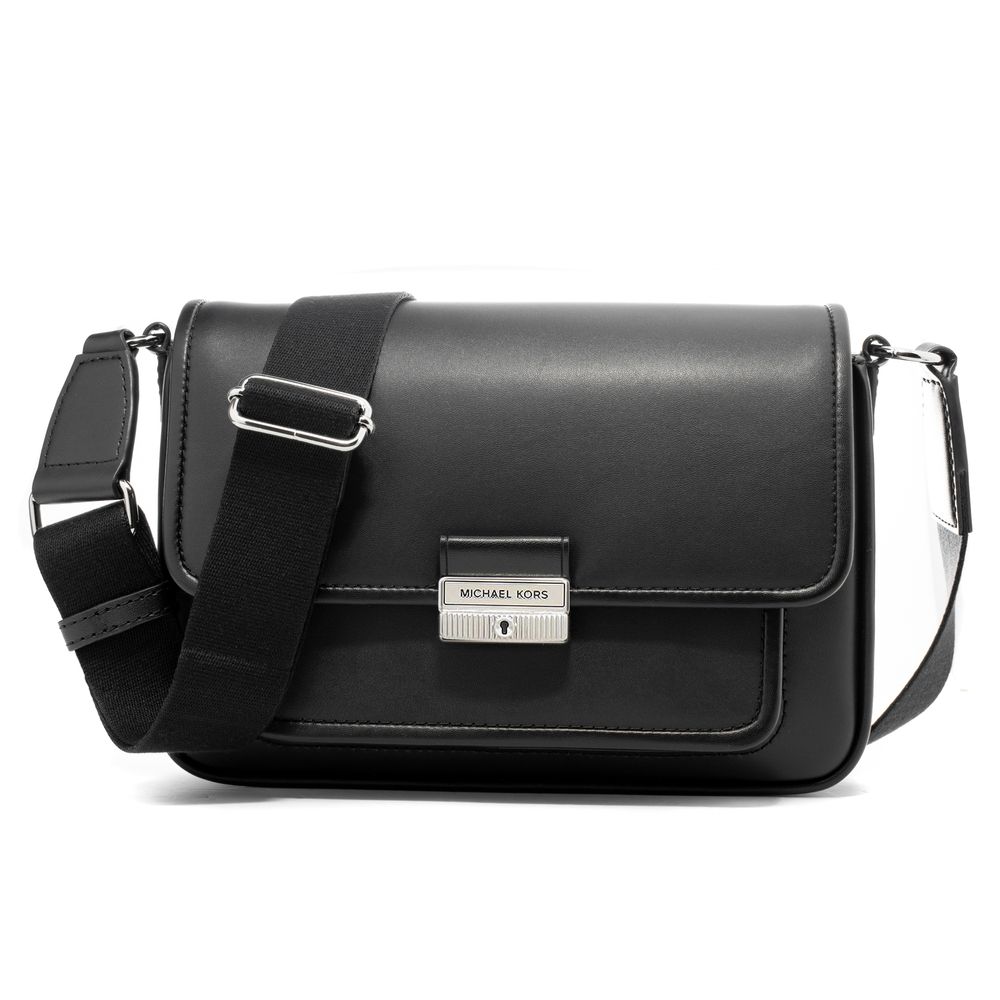 Michael Kors Schwarze Leder Umhängetasche