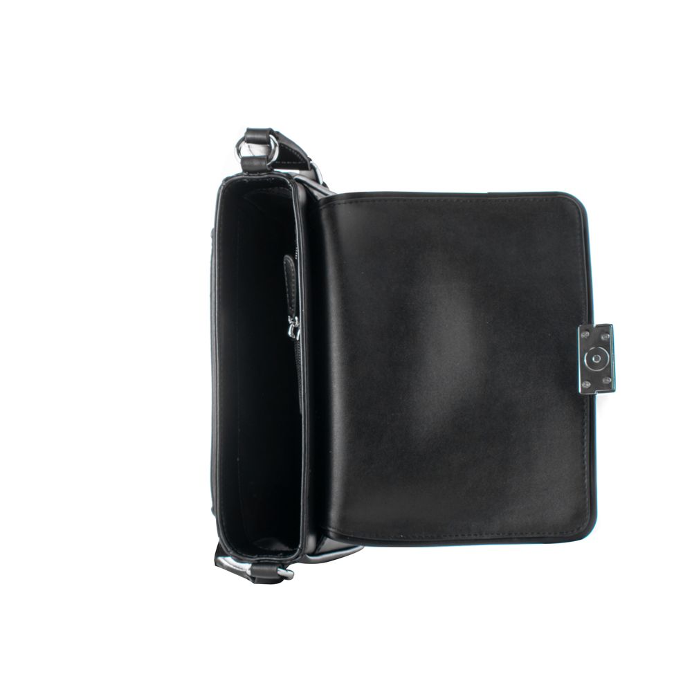 Michael Kors Schwarze Leder Umhängetasche