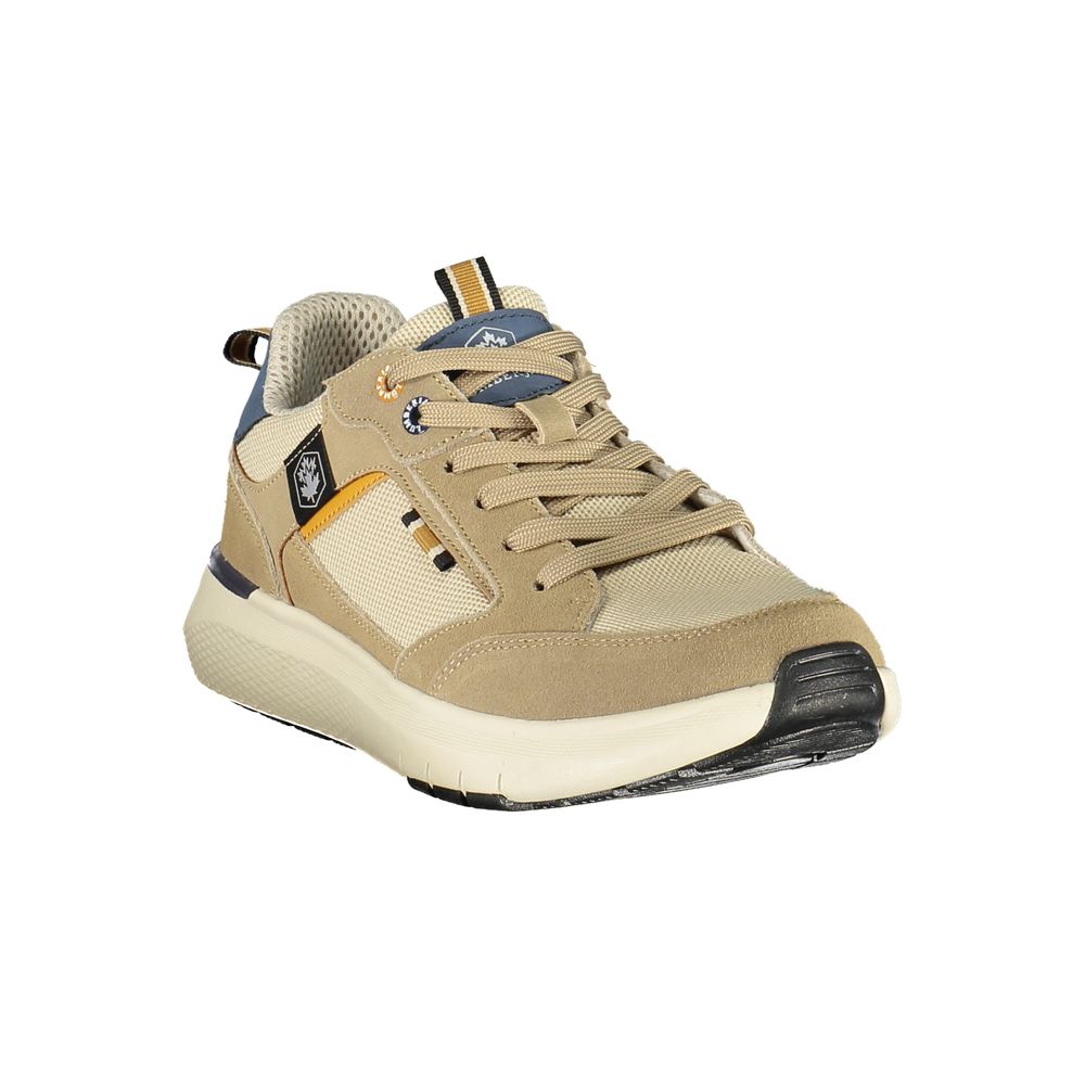 Lumberjack Beige Polyester Athletic Sneakers