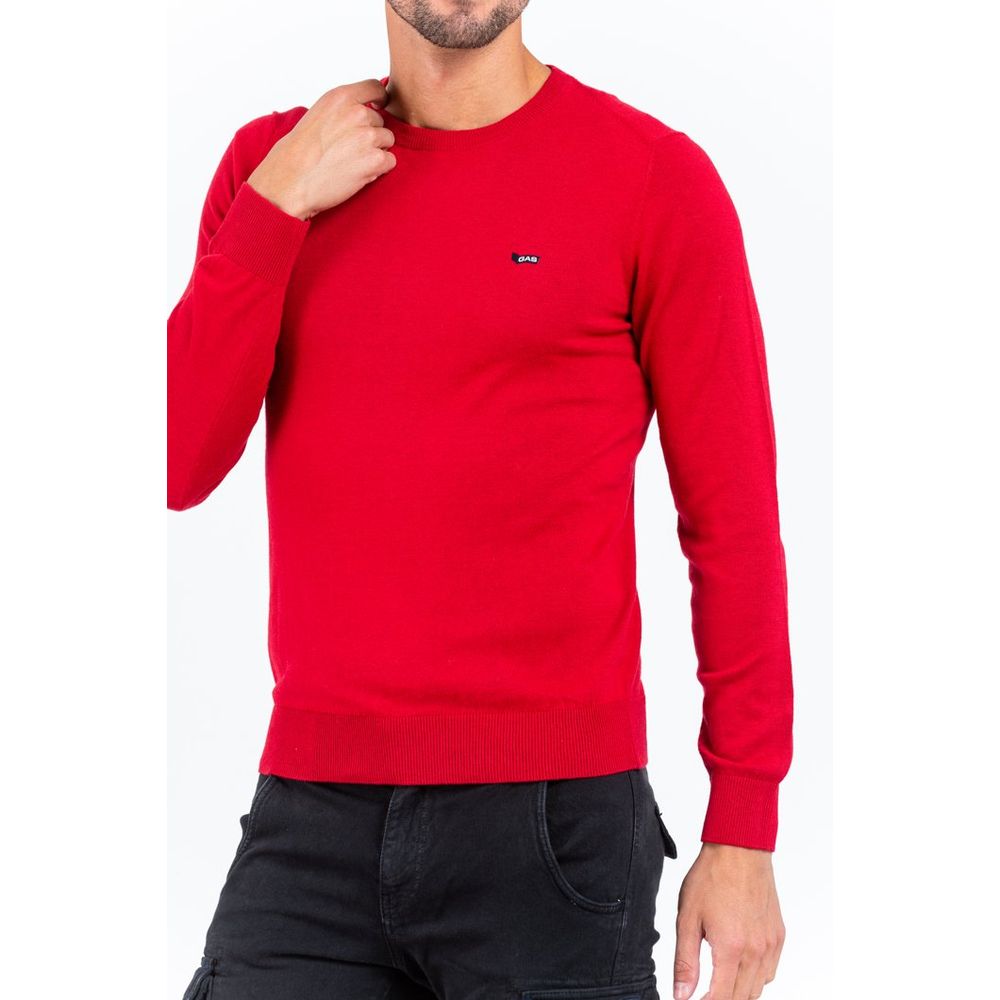 Gas Grauer Baumwollpullover