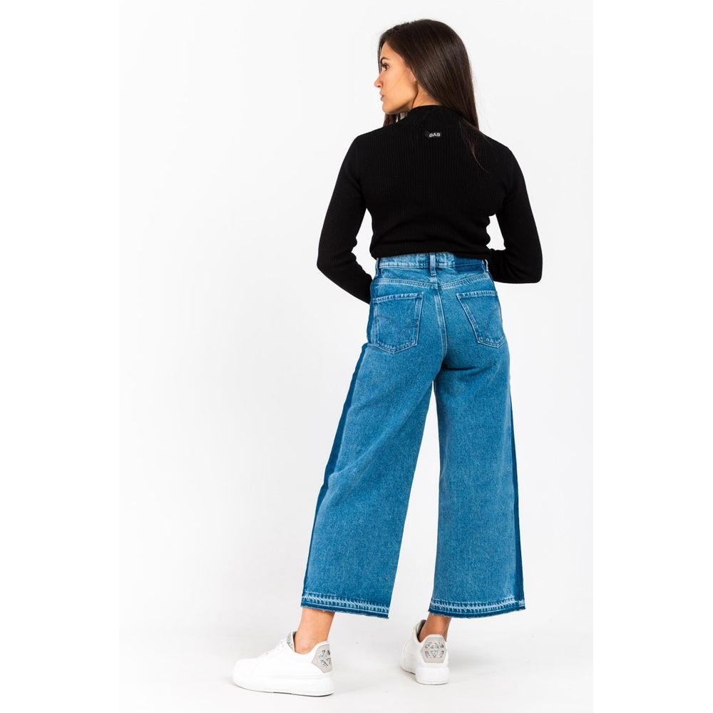 Gas Blaue Baumwolljeans Denim