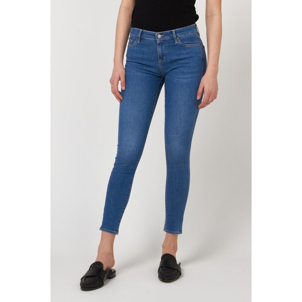 Gas Blaue Baumwoll-Skinny-Jeans