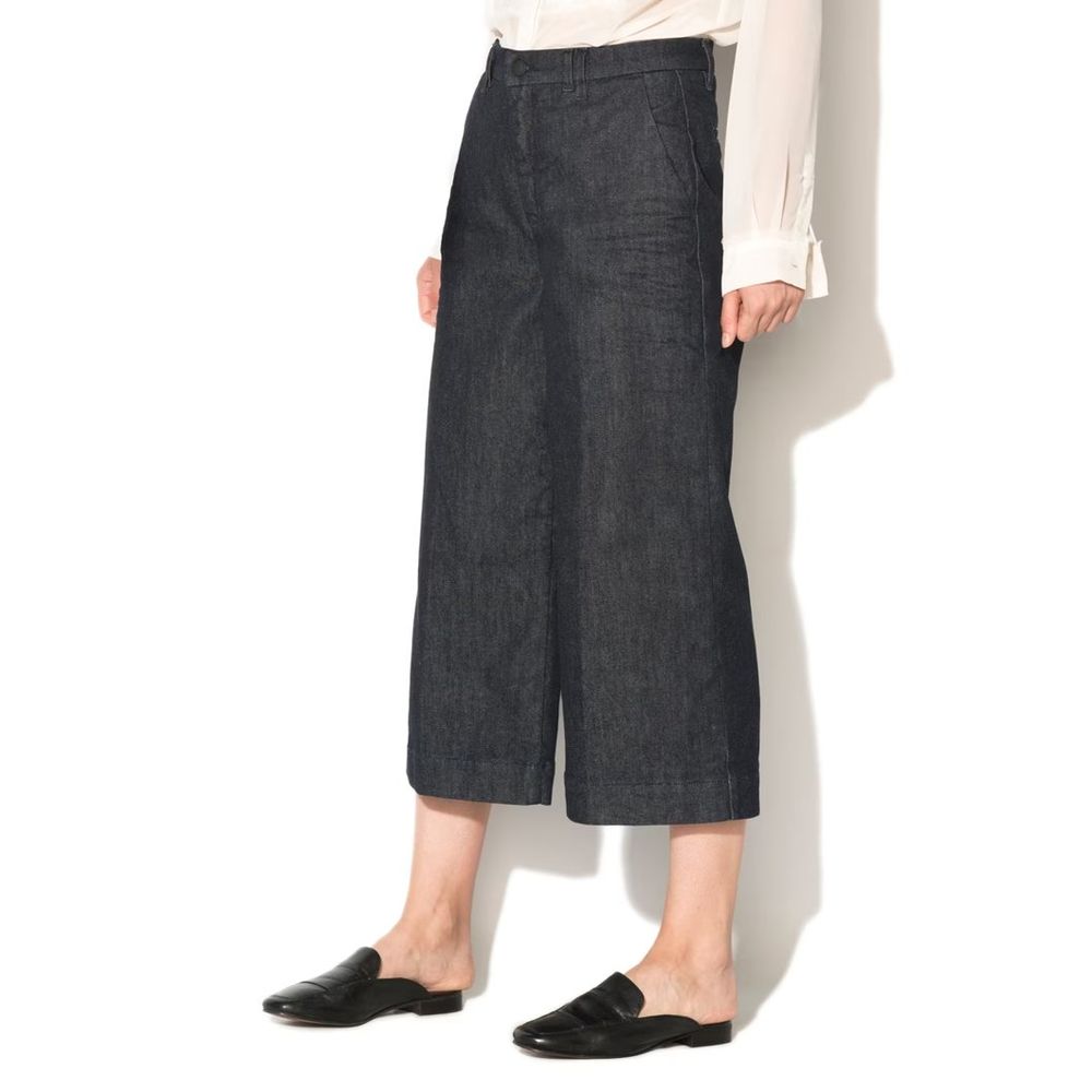 Gas Blaue Cropped Jeans aus Polyester