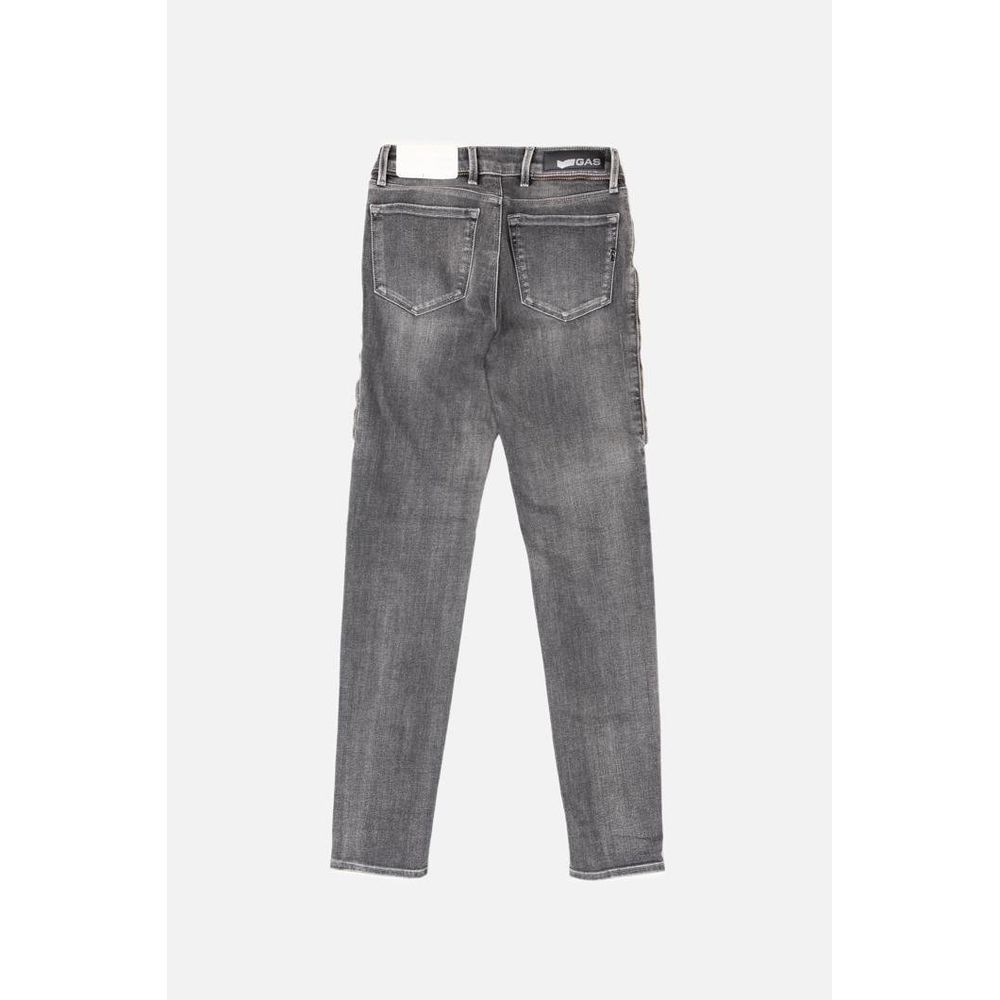 Gas Graue Jeans aus Baumwolle