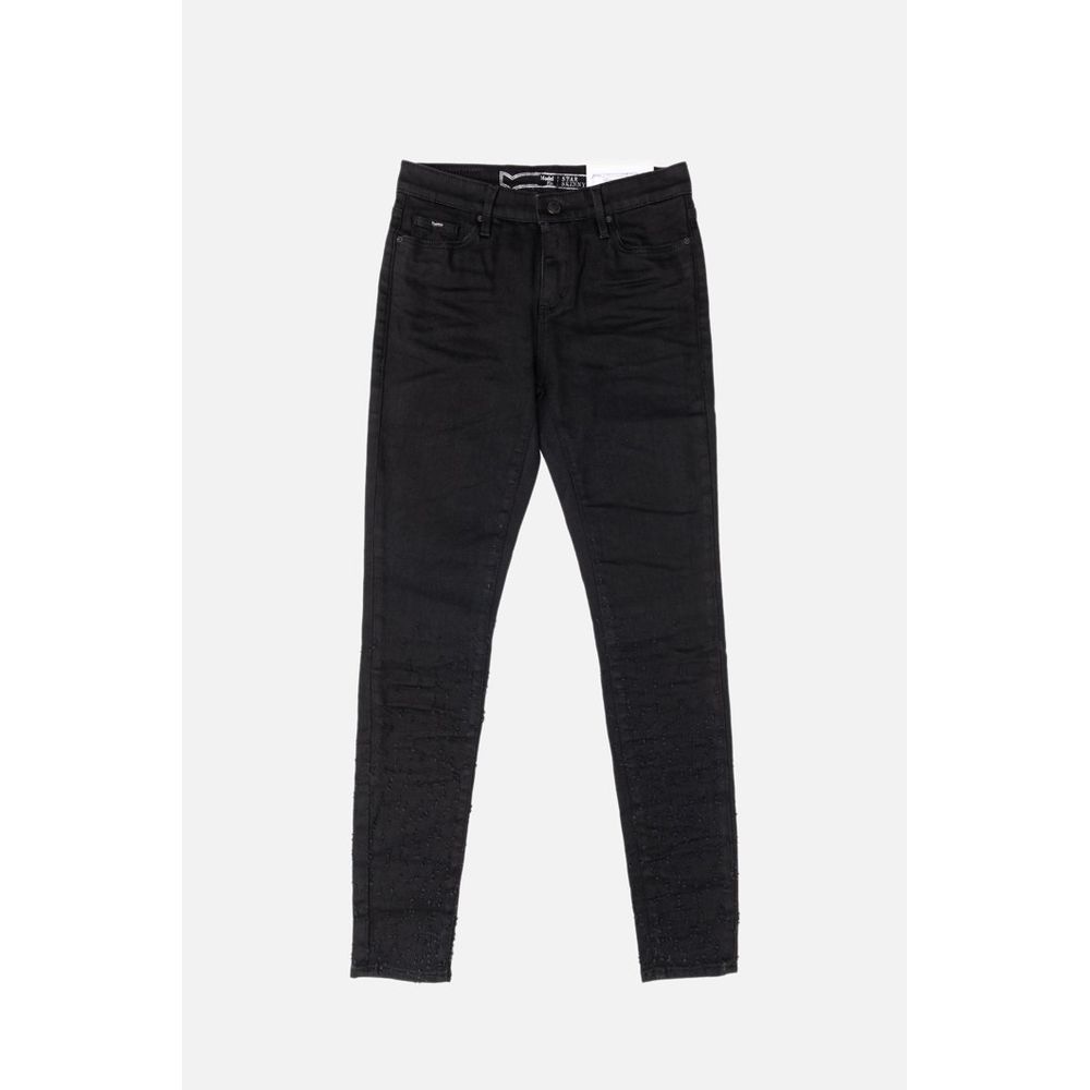 Gas Schwarze Skinny Jeans aus Baumwolle