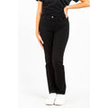 Gas Schwarze Baumwoll-Jeans mit geradem Bein