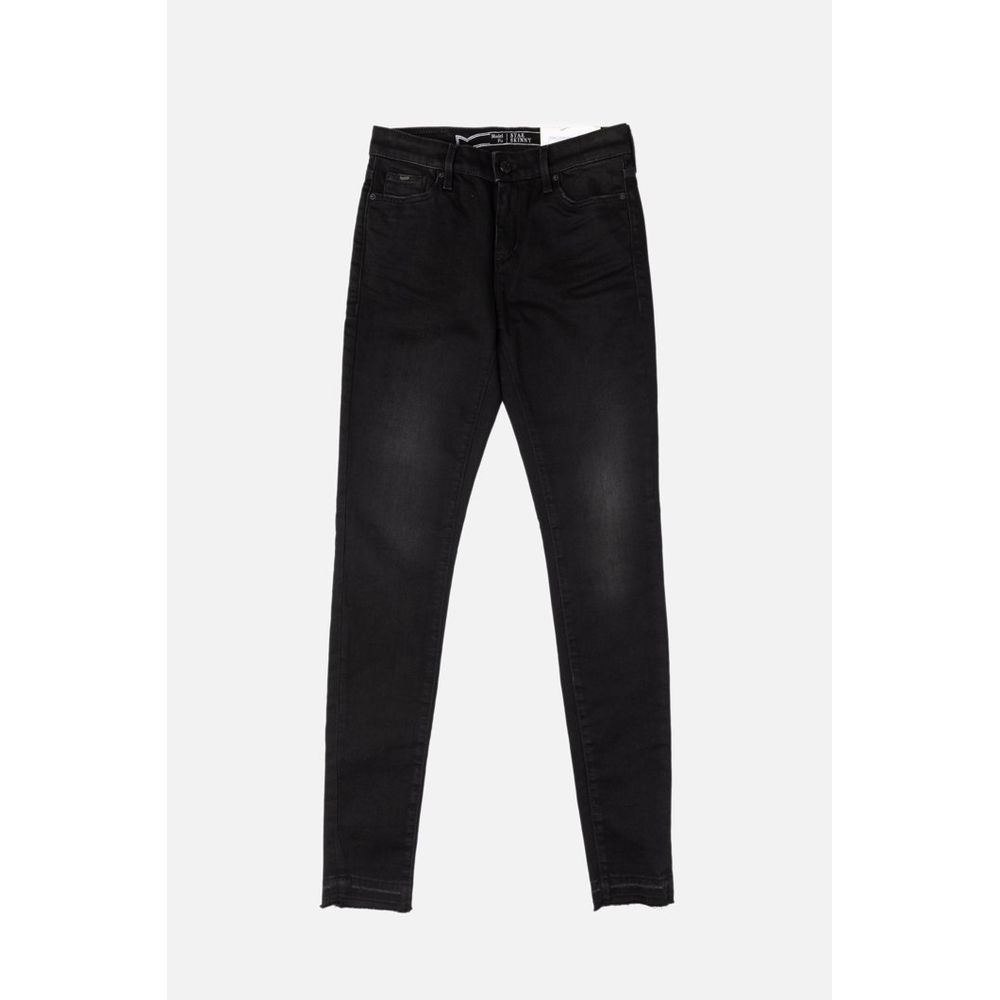 Gas Schwarze Skinny Jeans aus Baumwolle