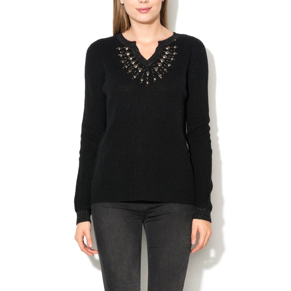 Gas Schwarzer Sweatshirt aus Polyacryl