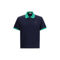 Versace Blaues Baumwoll-Polohemd
