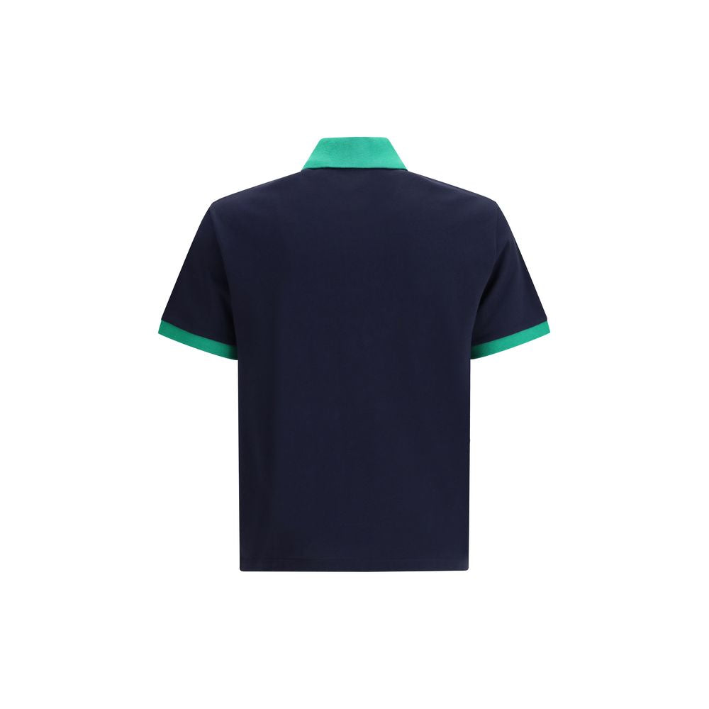 Versace Blaues Baumwoll-Polohemd