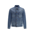 Off-White Blaue Jeansjacke aus Baumwolle