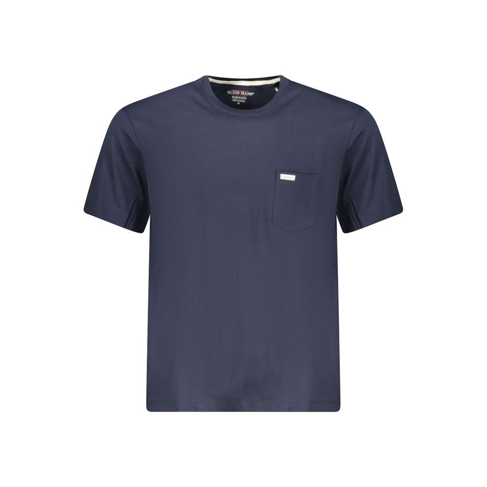 Guess Jeans Blaues Bio-Baumwoll-T-Shirt für Herren