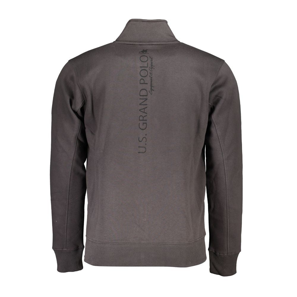 U.S. Grand Polo Grigio Baumwoll-Sweatshirt für Herren