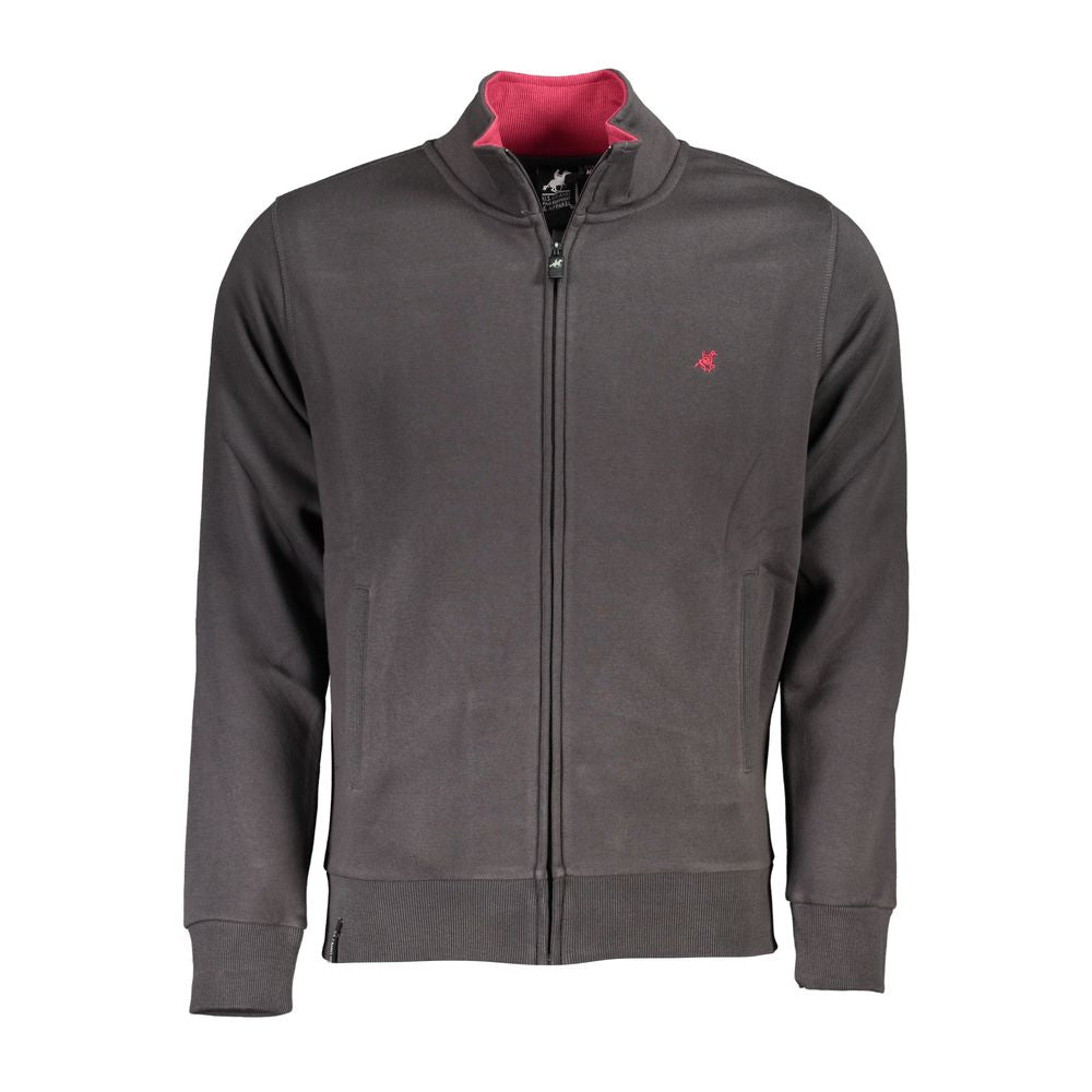 U.S. Grand Polo Grigio Baumwoll-Sweatshirt für Herren