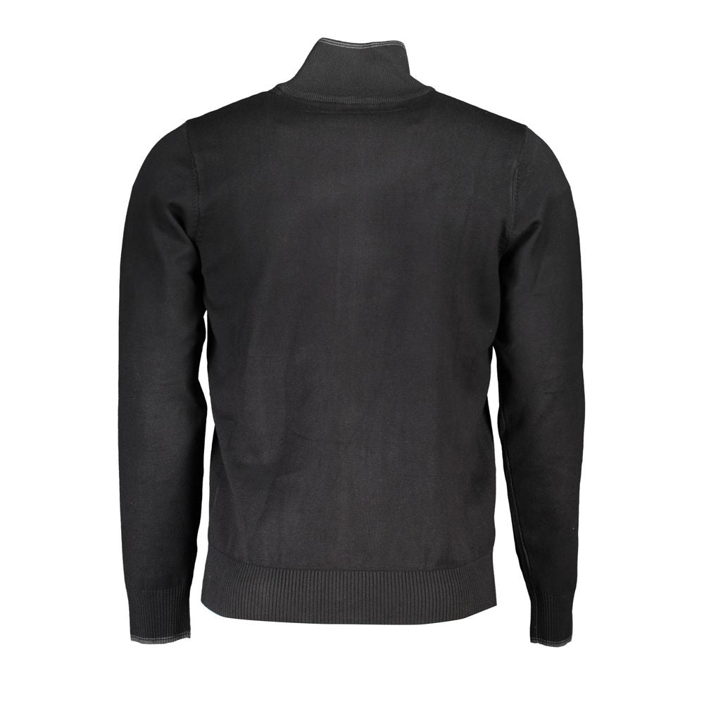 U.S. Grand Polo Schwarzer Herren Cardigan aus Viskose
