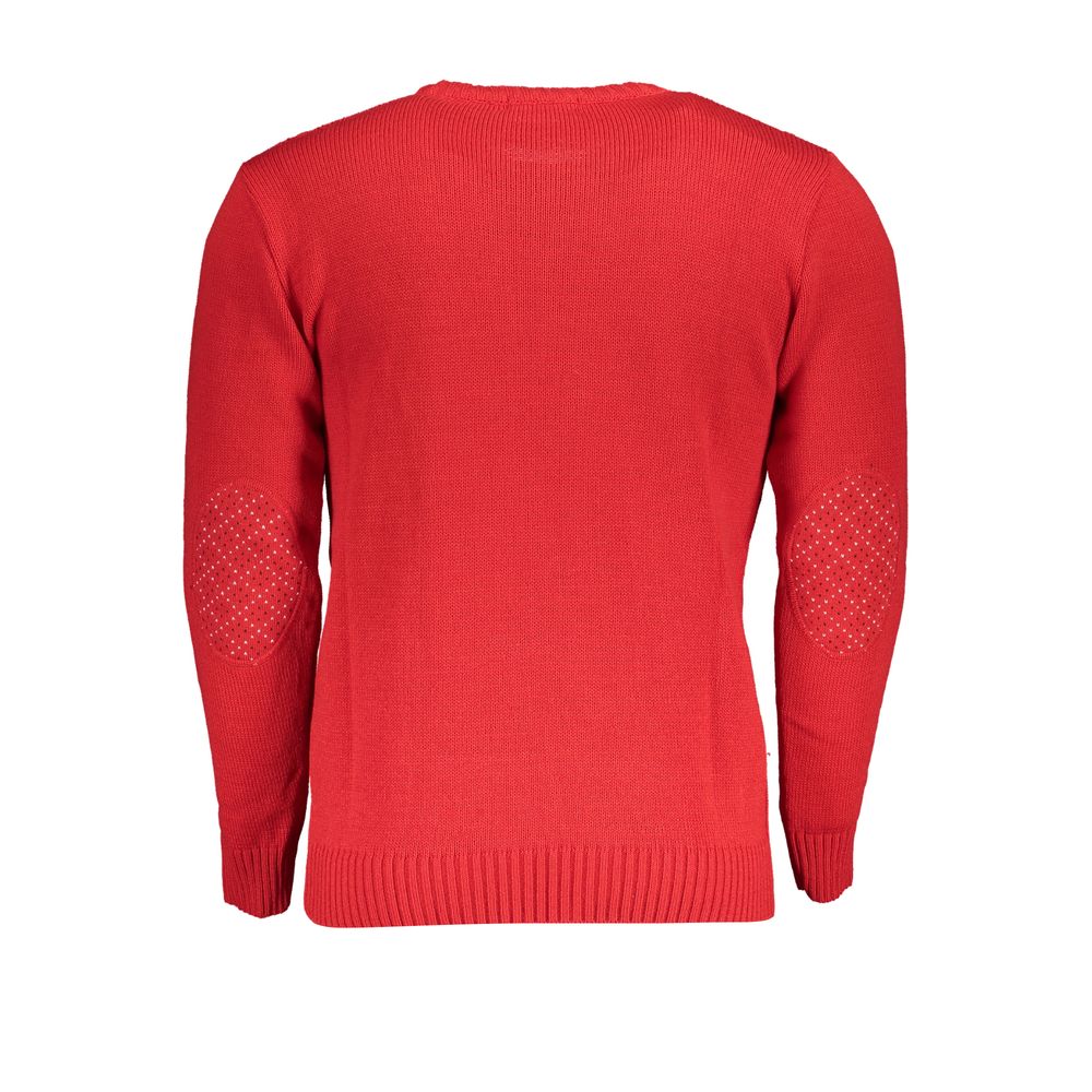 U.S. Grand Polo Roter Herrenpullover aus Acryl