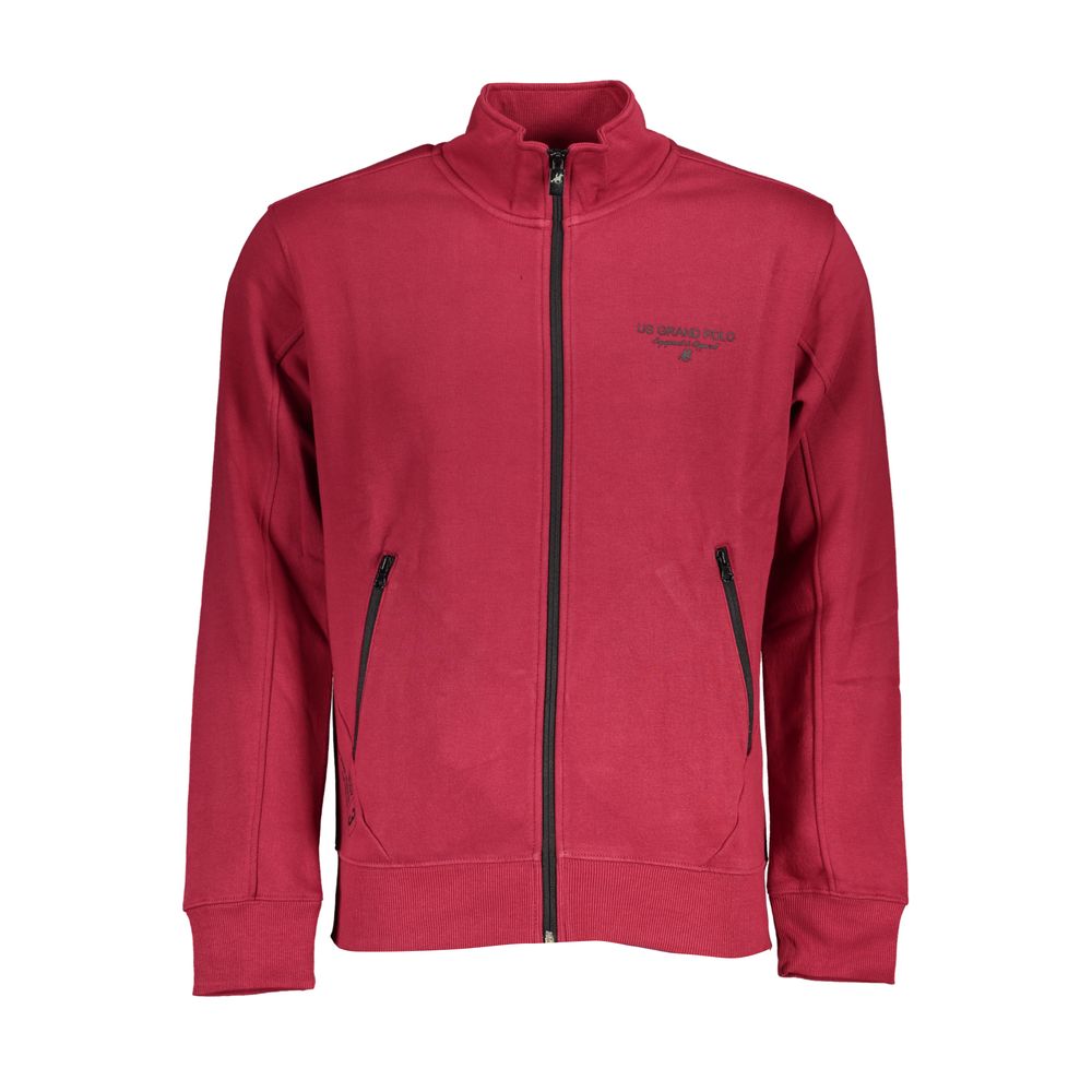 U.S. Grand Polo Rotes Baumwoll-Sweatshirt für Herren