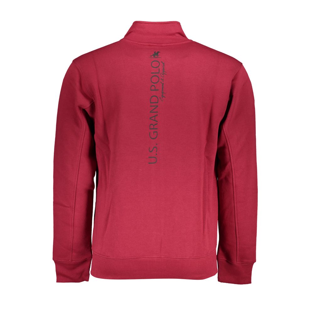 U.S. Grand Polo Rotes Baumwoll-Sweatshirt für Herren