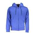 U.S. Grand Polo Blauer Baumwoll-Kapuzenpullover für Herren