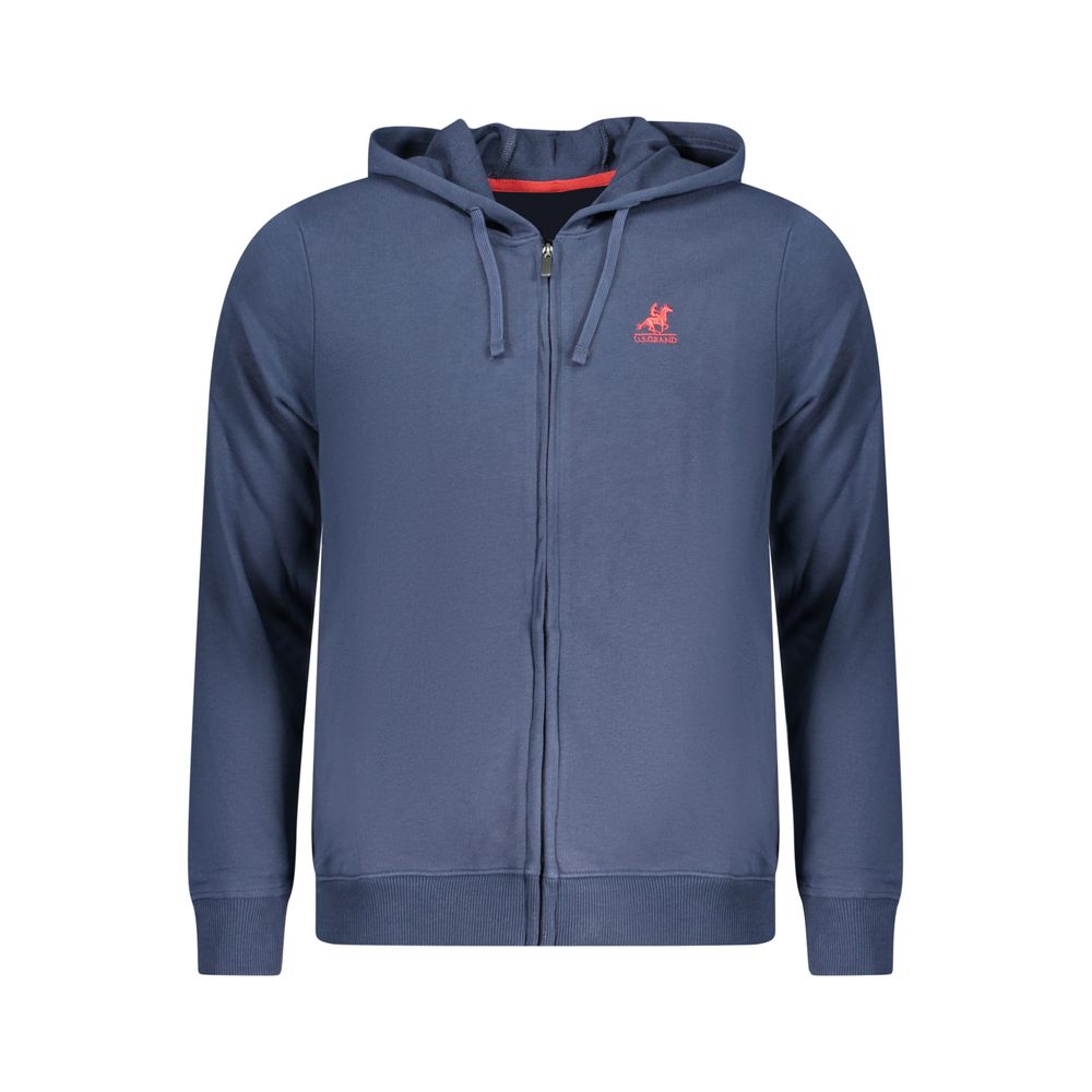 U.S. Grand Polo Blauer Baumwoll-Sweatshirt für Herren